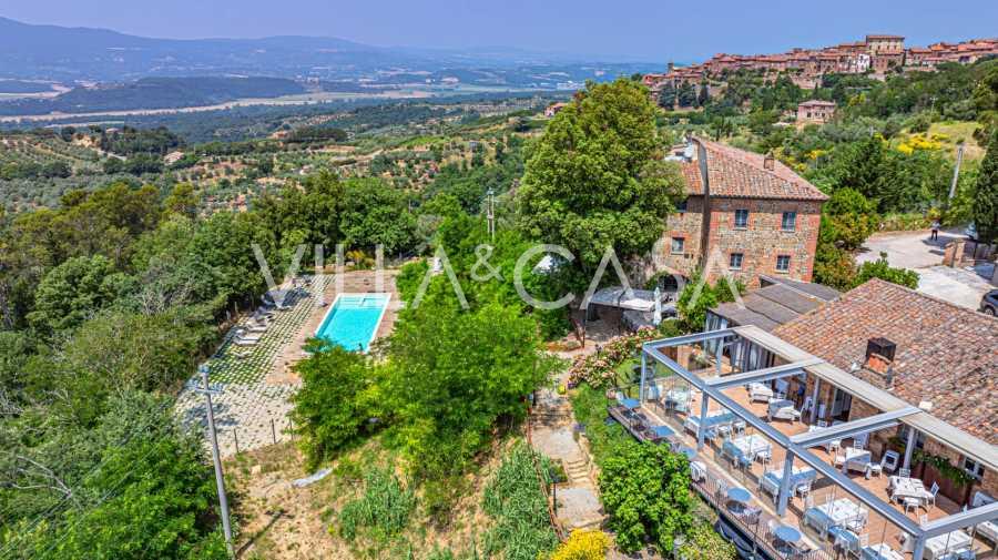 Luxus agrárturizmus Città della Pievében.
