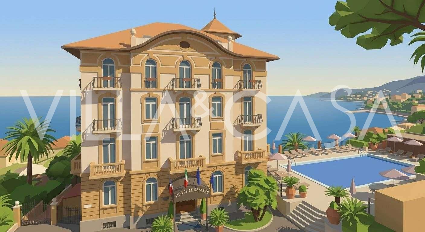 Prestízs szálloda első vonalban Forte dei Marmi-ban eladó